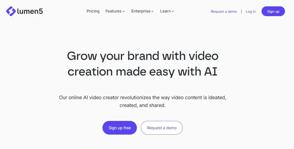 lumen5-ai-video-creator-digital-marketing Lumen5 AI video editor used as a free AI tool for digital marketing campaigns.