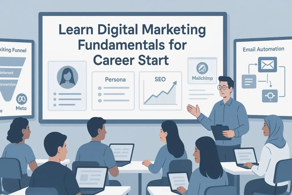 digital-marketing-fundamentals-career-start Digital marketing fundamentals to start your job with no experience.