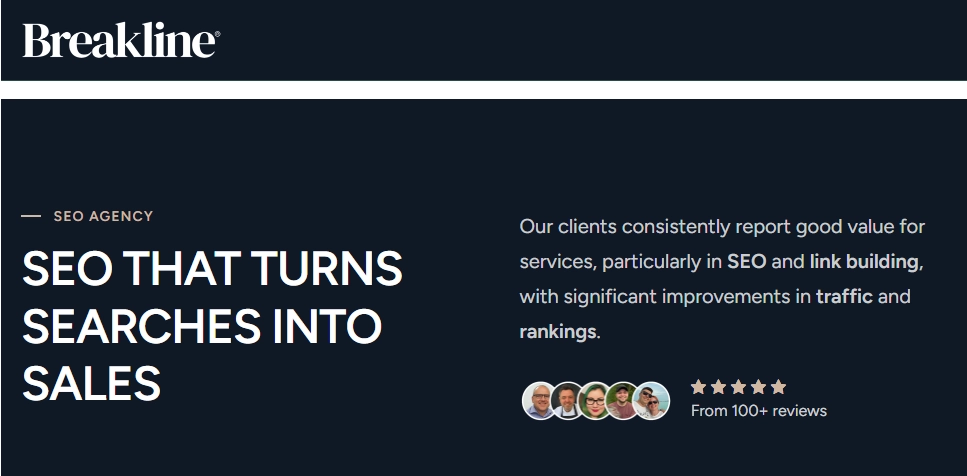 Breakline Agency, an SEO and digital marketing firm.