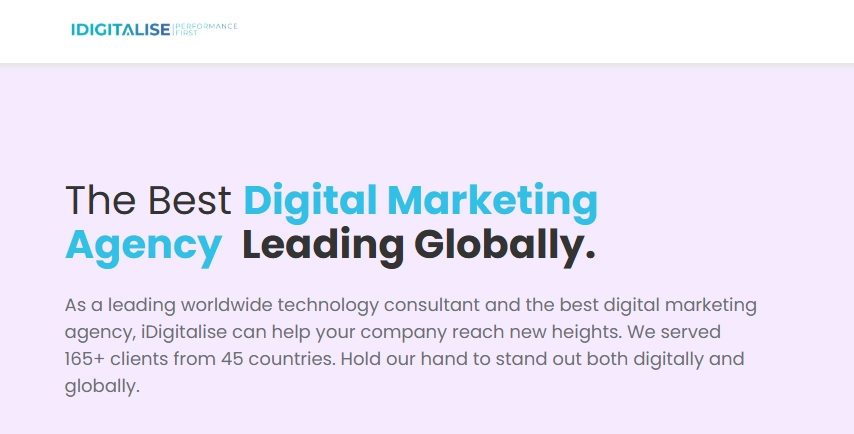 iDigitalise.net is an agency focused on analytics and measurable SEO results.