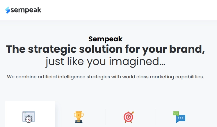 Sempeak is a company that offers innovative SEO strategies and consulting.