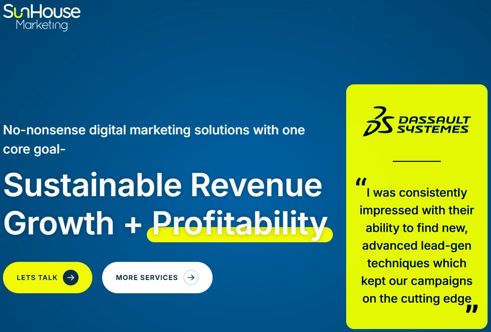 SunHouse Marketing: comprehensive digital marketing services with a focus on delivering measurable results.