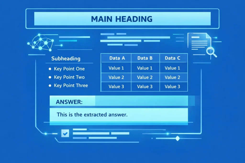 AI-optimized content structure designed for clear answer extraction. AI-optimized content structure designed for clear answer extraction.