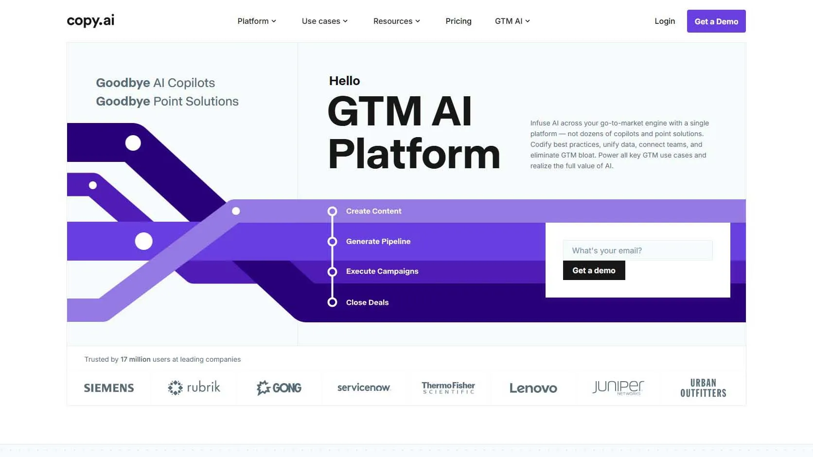 copy-ai-interface-marketing-tools Copy.ai platform for AI marketing and business automation tools.