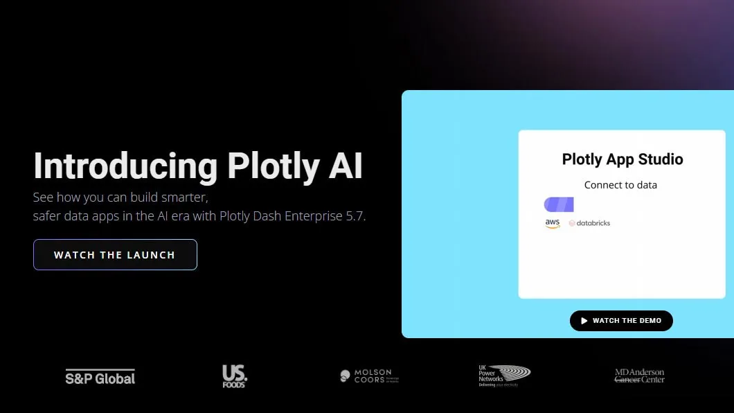 plotly-ai-visualization-tools Plotly AI tool showcasing advanced data visualization for developers and analysts.