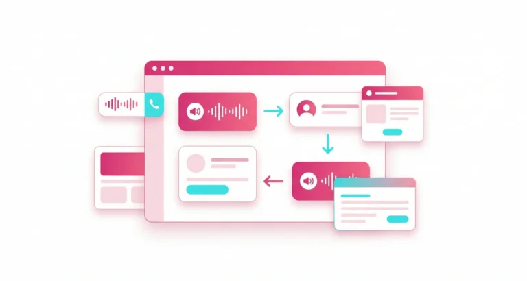 Professional vector illustration of ai cold calling software dashboard with analytics and contact management icons.