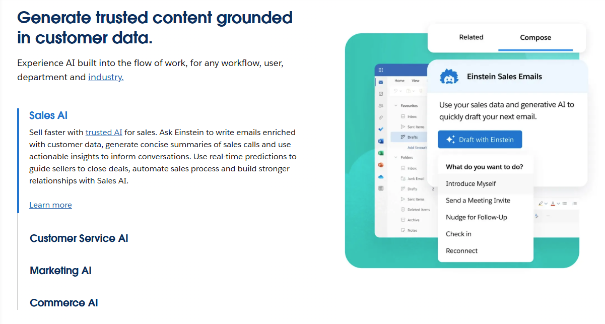 salesforce-einstein-ai-crm-tools Salesforce Einstein AI cloud CRM tools for automated business management.