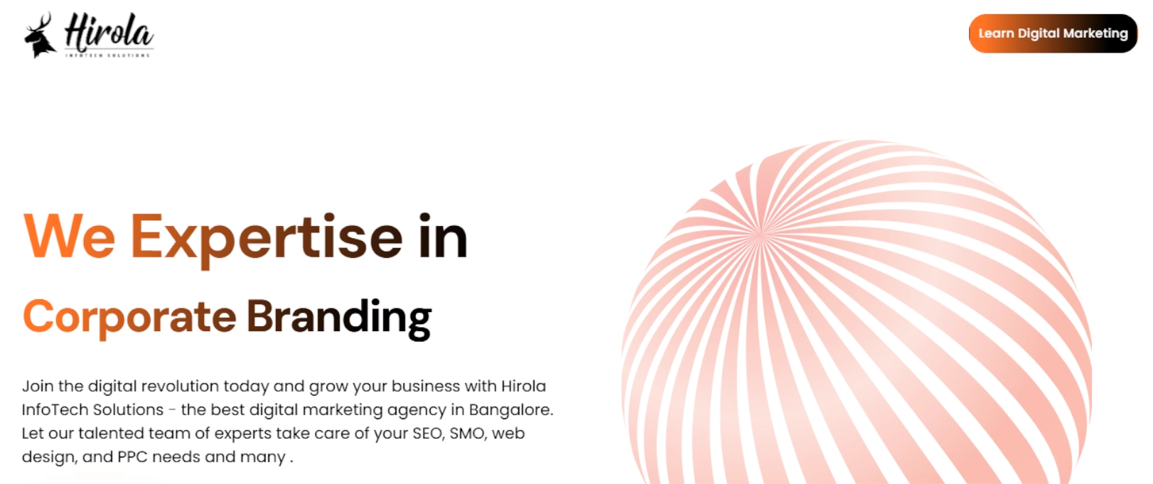 Hirola Infotech Solutions dashboard illustrating scalable organic growth and technical SEO success.