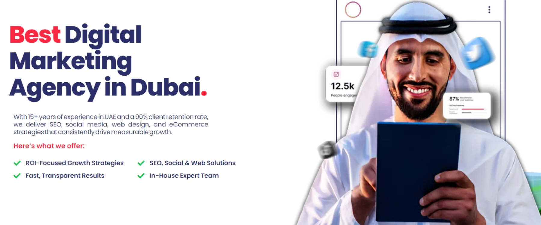 Si3 Digital branding showcasing expert search engine optimization solutions for the Dubai market.