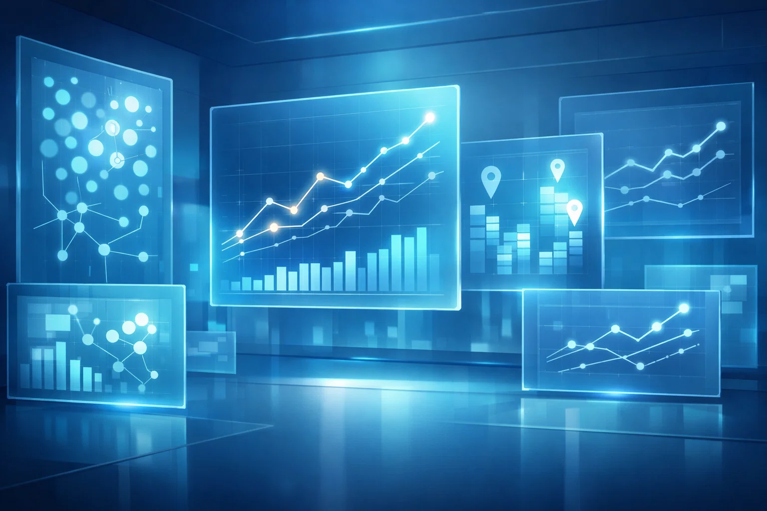Illustration showing AI tools tracking brand visibility and citations across search and AI answers. Illustration showing AI tools tracking brand visibility and citations across search and AI answers.