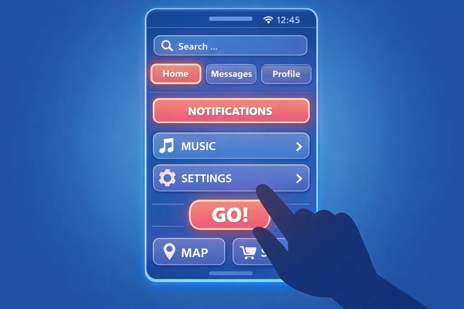 Mobile user experience considerations with touch-friendly interface design.