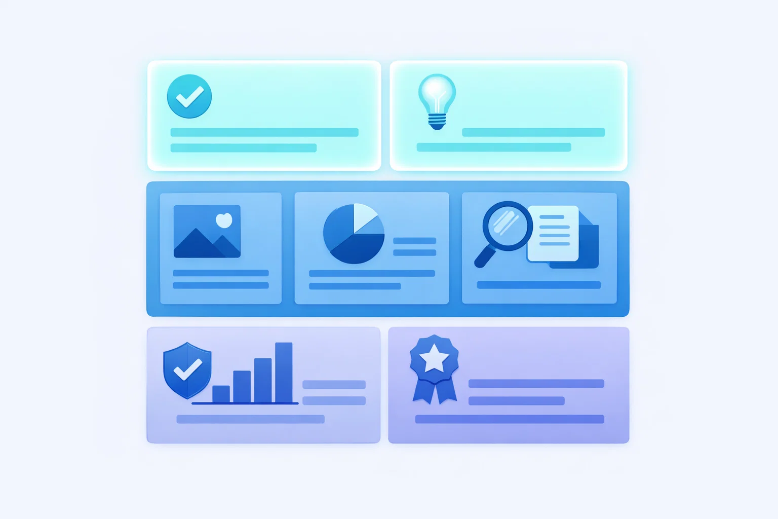 2D visualization of content quality and structure optimization. 2D visualization of content quality and structure optimization.