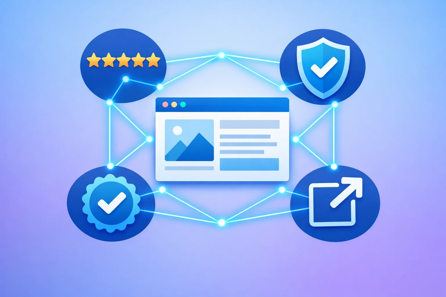 Illustration of trust and authority signals influencing ChatGPT recommendations.