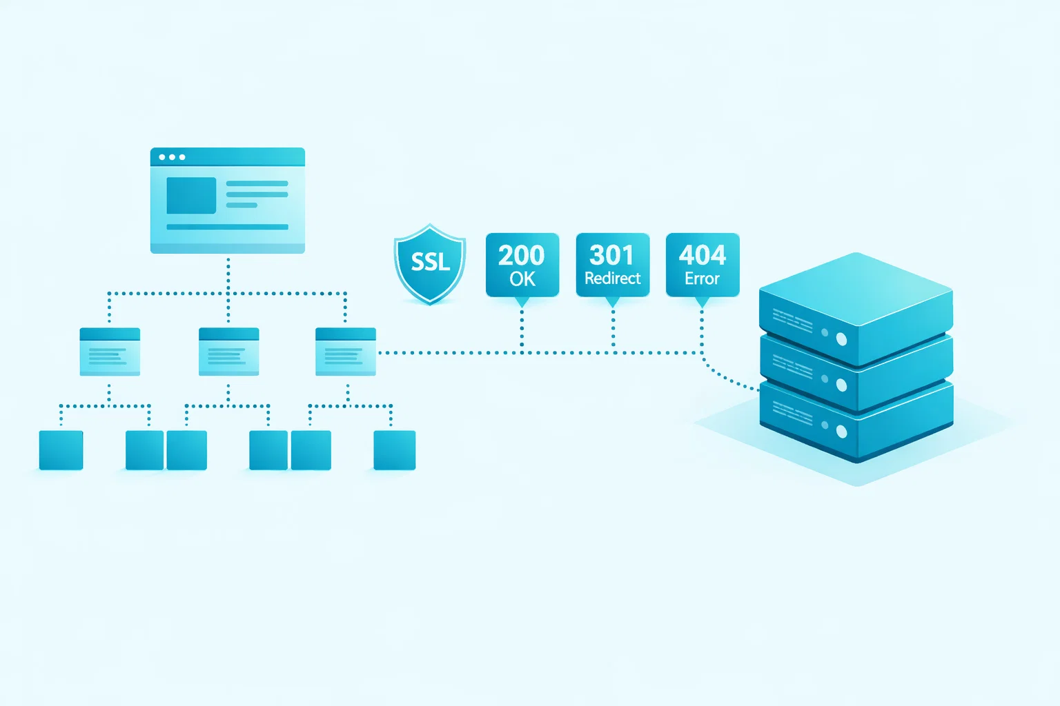 Advanced technical illustration showing sitemaps and HTTP headers used for complex canonicalization. Advanced technical illustration showing sitemaps and HTTP headers used for complex canonicalization.